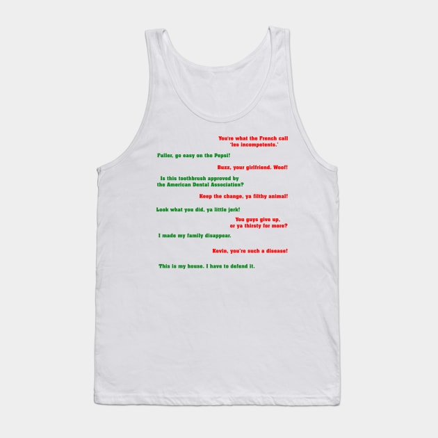 Home Alone Quotes Tank Top by MovieFunTime